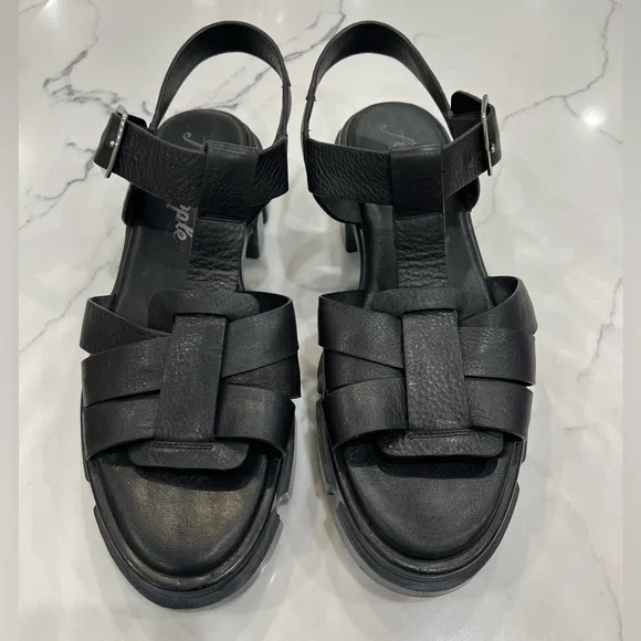 NWOB Free People Brooks Fisherman Gladiator Sandals Black Size 40/ Size 9.5 - Picture 13 of 13